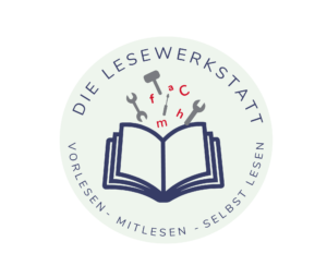 Das Logo zeigt ein Buch, aus dem Buchstaben und Werkzeuge fliegen